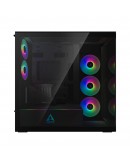 Arctic кутия Case E-ATX - Xtender VG (Mirror Black) - PCIe Gen 4 riser included, 5 A-RGB Fans included
