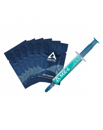 Arctic термо паста MX-6 Thermal Compound 4gr with 6pcs MX Cleaner