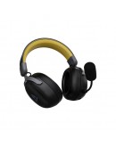 Ajazz безжични геймърски слушалки Wireless Gaming Headphones - AHM08 MAX Black, Gray, Yellow - Bluetooth , 2.4G