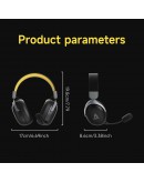 Ajazz безжични геймърски слушалки Wireless Gaming Headphones - AHM08 MAX Gray, White - Bluetooth , 2.4G