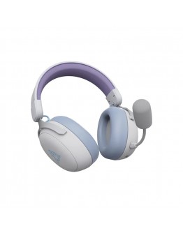 Ajazz безжични геймърски слушалки Wireless Gaming Headphones - AHM08 MAX Purple, White, Blue - Bluetooth , 2.4G