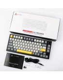 Ajazz геймърска механична клавиатура Wireless Gaming Mechanical Keyboard AK820 PRO - Gift Switch [Linear] (English US), Black, Gray