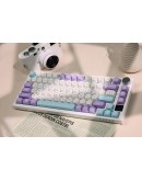 Ajazz геймърска механична клавиатура Wireless Gaming Mechanical Keyboard AK820 PRO - Flying Fish [Linear] (English US), Purple