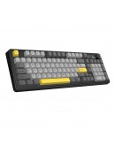 Ajazz геймърска механична клавиатура Wireless Gaming Mechanical Keyboard AK980 V2 - Gift Switch [Linear] (English US), Black, Gray