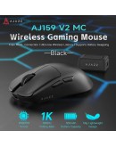 Ajazz професионална геймърска мишка AJ159 V2 MC - Wireless Gaming Mouse - 1K, Magnetic Charging Dock, Black