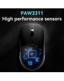 Ajazz професионална геймърска мишка AJ159P MC - Wireless Gaming Mouse - 1K, Magnetic Charging Dock, White