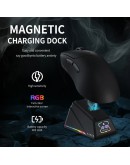Ajazz професионална геймърска мишка AJ179 APEX - Wireless Gaming Mouse - 8K, Magnetic Charging Dock, Black