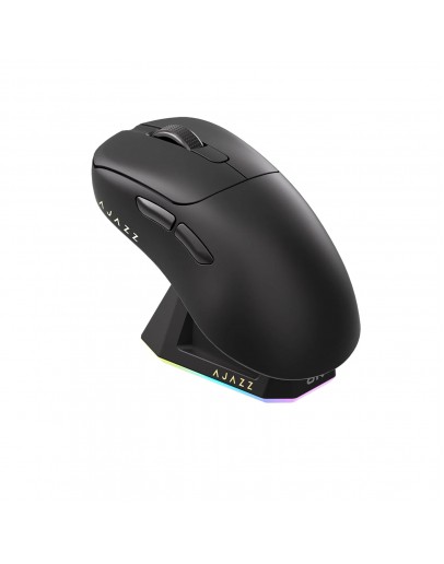 Ajazz професионална геймърска мишка AJ179 PRO - Wireless Gaming Mouse - 8K, Magnetic Charging Dock, Black
