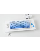 Ajazz геймърска механична клавиатура Wireless Gaming Mechanical Keyboard AK820 MAX - White birch [Linear] (English US), Side Printed, Gray