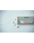 Ajazz геймърска механична клавиатура Wireless Gaming Mechanical Keyboard AK820 MAX - White birch [Linear] (English US), Side Printed, Gray