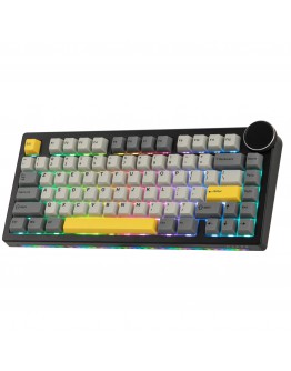 Ajazz геймърска механична клавиатура Gaming Mechanical Keyboard AK820 V2 - Arctic Isle Magnetic Switch [Linear] (English US), Black, Gray, Yellow