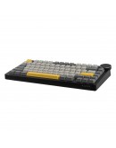 Ajazz геймърска механична клавиатура Gaming Mechanical Keyboard AK820 V2 - Arctic Isle Magnetic Switch [Linear] (English US), Black, Gray, Yellow