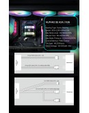 Zalman водно охлаждане Water Cooling ALPHA2 SE A36 Black - Addressable RGB - LGA1851/AM5