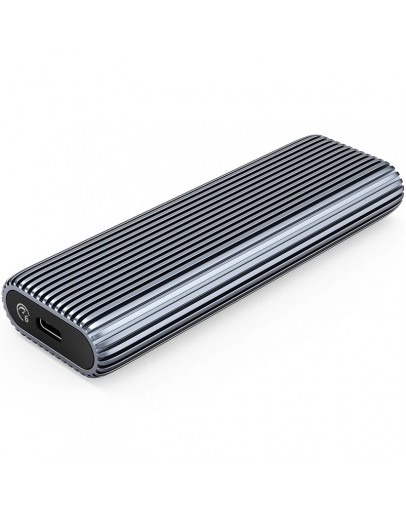 Orico външна кутия за диск Storage - Case - M.2 NVMe M-key 10 Gbps, Aluminium - AM2C3-G2-GY