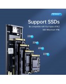 Orico външна кутия за диск Storage - Case - M.2 NVMe M-key 10 Gbps, Aluminium - AM2C3-G2-GY