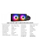 Thermalright водно охлаждане Water Cooling Aqua Elite 240 Black A-RGB V3 - LGA1851/LGA1700/AM5