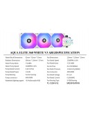 Thermalright водно охлаждане Water Cooling Aqua Elite 360 White A-RGB V3 - LGA1851/LGA1700/AM5