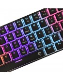 White Shark геймърска механична клавиатура Gaming Mechanical Keyboard ASHIKO 2 - Blue Switches (English US), Black