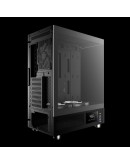 Gamdias кутия Case ATX - ATLAS E1 - 3 x 120 mm A-RGB, Digital Display, Tempered Glass