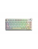 Aula геймърска механична клавиатура Wireless Gaming Mechanical Keyboard AU75 - Bloomfield Switch [Linear] (English US), Beige