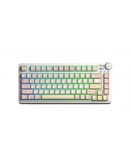 Aula геймърска механична клавиатура Wireless Gaming Mechanical Keyboard AU75 - Bloomfield Switch [Linear] (English US), Beige