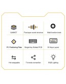 Aula геймърска механична клавиатура Wireless Gaming Mechanical Keyboard AU75 - Bloomfield Switch [Linear] (English US), Beige
