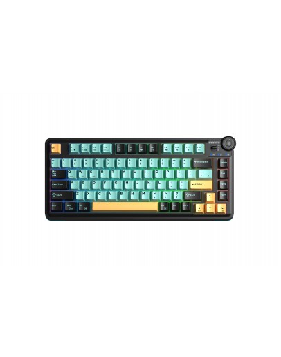 Aula геймърска механична клавиатура Wireless Gaming Mechanical Keyboard AU75 - Bloomfield Switch [Linear] (English US), Turmeric yellow