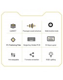 Aula геймърска механична клавиатура Wireless Gaming Mechanical Keyboard AU75 - Bloomfield Switch [Linear] (English US), Turmeric yellow