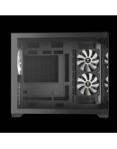 Gamdias кутия Case mATX - AURA GC10M v2 - 3 x 120 mm A-RGB, USB-C, Tempered Glass
