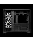 Gamdias кутия Case mATX - AURA GC10M v2 - 3 x 120 mm A-RGB, USB-C, Tempered Glass