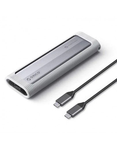 Orico външна кутия за диск Storage - Case - M.2 NVMe M-key 10 Gbps, Silicone Protective Case - AXM2-G2-GY-BP
