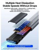 Orico външна кутия за диск Storage - Case - M.2 NVMe M-key 10 Gbps, Silicone Protective Case, USB-C/A - AXM2-G2-V1-GY
