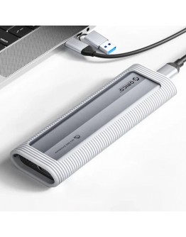 Orico външна кутия за диск Storage - Case - M.2 NVMe/SATA M/B key - USB3.1 Type-C, Silicone Protective Case, 10Gbps - AXM2S-G2-GY-BP