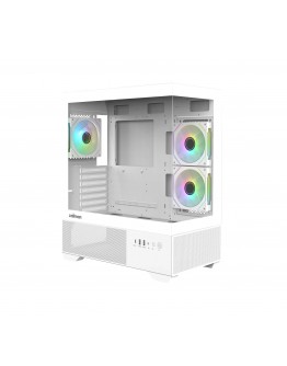 Zalman кутия Case ATX - Chronix WHITE V2 - 3 x 120 mm A-RGB, USB-C, Tempered Glass