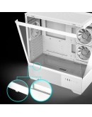 Zalman кутия Case ATX - Chronix WHITE V2 - 3 x 120 mm A-RGB, USB-C, Tempered Glass