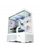 Zalman кутия Case ATX - Chronix WHITE V2 - 3 x 120 mm A-RGB, USB-C, Tempered Glass