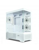 Zalman кутия Case ATX - Chronix WHITE V2 - 3 x 120 mm A-RGB, USB-C, Tempered Glass