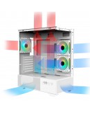 Zalman кутия Case ATX - Chronix WHITE V2 - 3 x 120 mm A-RGB, USB-C, Tempered Glass