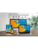VCom докинг станция Docking Station Type-C Power Distribution 3.0 100W - HDMI, Type-C x 1, USB3.0 - CU4511