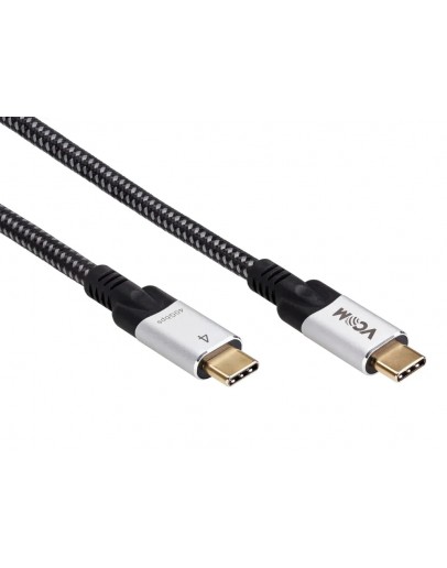 VCom кабел USB4.0 USB-C/USB-C 40Gbps, 240W - CU560-1.2m