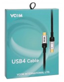 VCom кабел USB4.0 USB-C/USB-C 40Gbps, 240W - CU560-1.2m