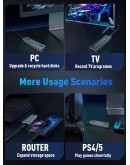 VCom външна кутия за диск Storage Case - M.2 NVMe/SATA/NGFF M/B key - 10Gbps USB3.1 Type-C/A - CU850SN