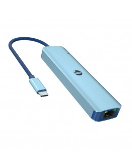 VCom докинг станция Docking Station Type-C 6-in-1 - CUE55 - PD3.0 100W, LAN 1000Mbps, HDMI, USB3.0 x 3