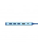 VCom докинг станция Docking Station Type-C 6-in-1 - CUE55 - PD3.0 100W, LAN 1000Mbps, HDMI, USB3.0 x 3