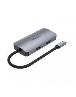 Unitek докинг станция Docking Station Type-C 5-in-1 - uHUB P5 Trio D1051A - USB-C PD100W x 1, HDMI x 2, VGA, USB3.0 x 1
