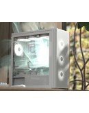 AeroCool кутия Case ATX - D501A White, Addressable RGB, Wood