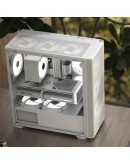 AeroCool кутия Case ATX - D501A White, Addressable RGB, Wood