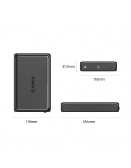 Orico кутия за диск Storage - Case - 3.5 inch USB-A black - DDL35-U3-EU-BK