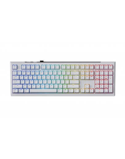 Ducky професионална геймърска механична клавиатура Professional Gaming Mechanical Keyboard One X Wireless White - Ducky AI Switches [Linear]