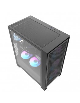 Darkflash кутия Case ATX - DRX70 Mesh Black - Addressable RGB 4 fans, USB-C